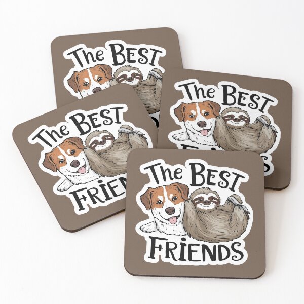Item preview, Cute Sloth and Dog Friendship for Best Friends designed and sold by Laugh-Lines.