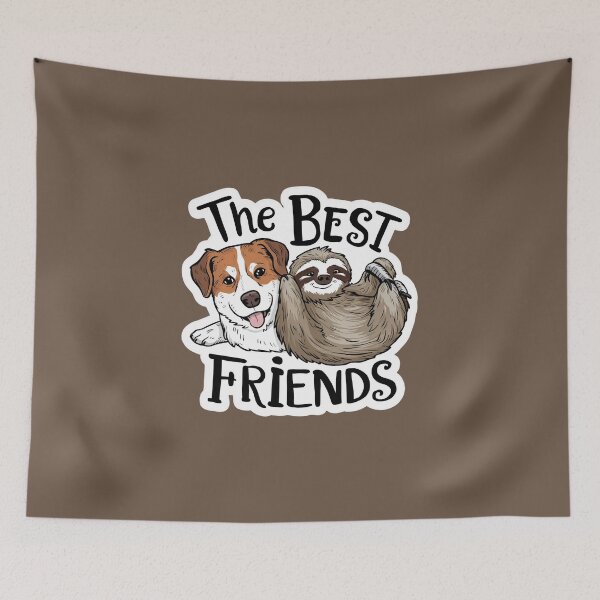 Item preview, Cute Sloth and Dog Friendship for Best Friends designed and sold by Laugh-Lines.