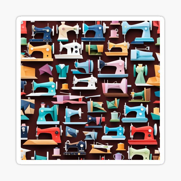 Item preview, Origami Art - Stitching Marvels: A Collection of Sewing Machines designed and sold by ArtfulFolds.