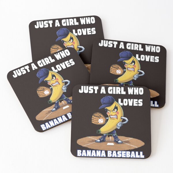 Item preview, Just a girl who loves banana baseball designed and sold by leshewle.