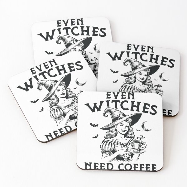 Item preview, Even Witches Need Coffee designed and sold by DixieGrace.