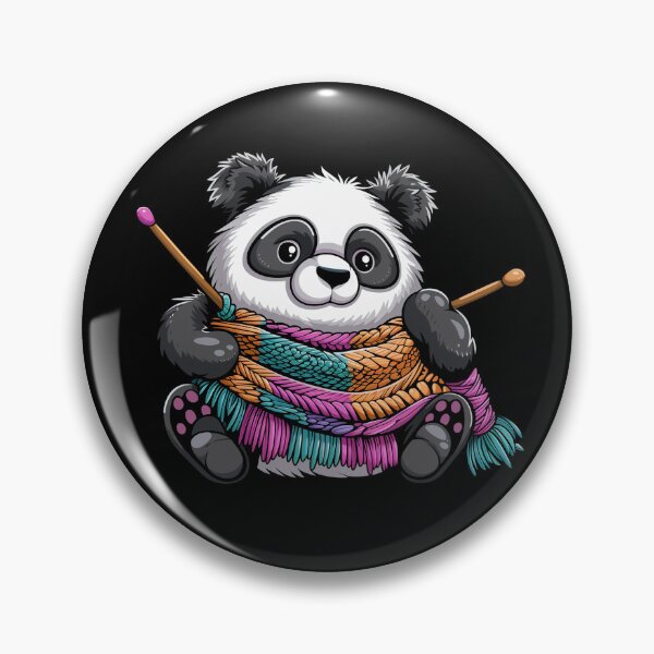 Item preview, Knitting grandma Panda designed and sold by Heneket.