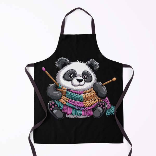 Item preview, Knitting grandma Panda designed and sold by Heneket.