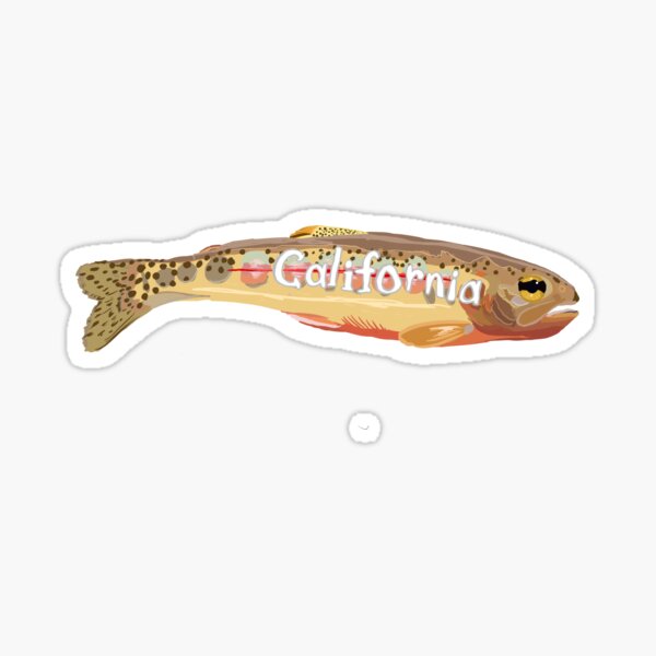 Vista previa del artículo con la obra «Pescado del estado de California», diseñado y vendido por Peachy-Keen-Co.