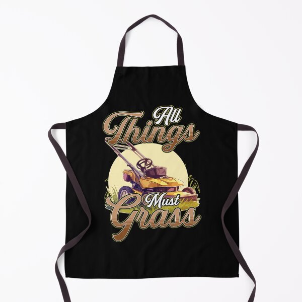 Item preview, Funny Lawn Mower Mowing Design Art  All Things Must Grass designed and sold by fantasticdesign.