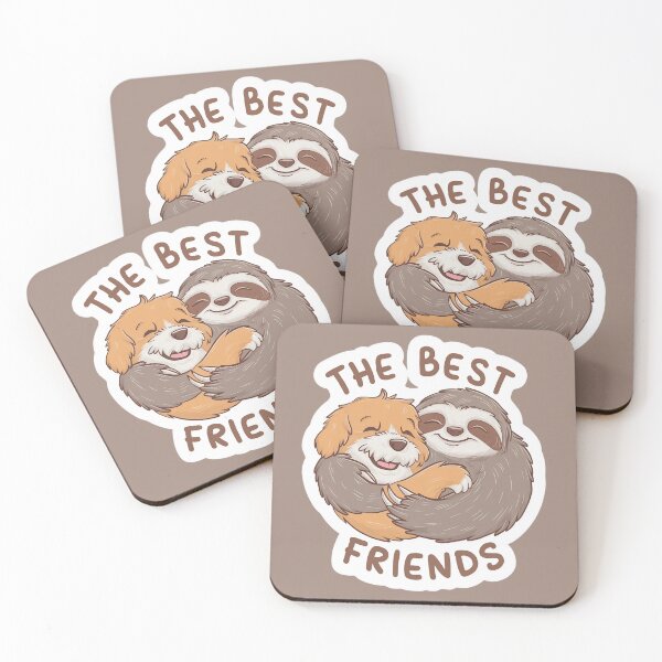 Item preview, Cute Sloth and Dog Friendship for Best Friends designed and sold by Laugh-Lines.