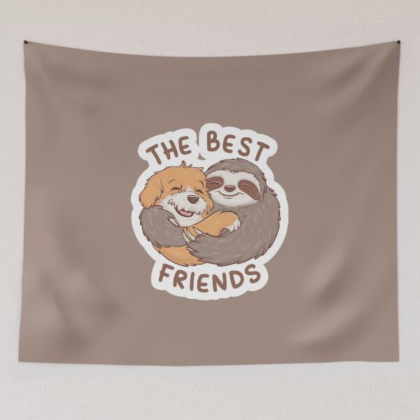 Item preview, Cute Sloth and Dog Friendship for Best Friends designed and sold by Laugh-Lines.