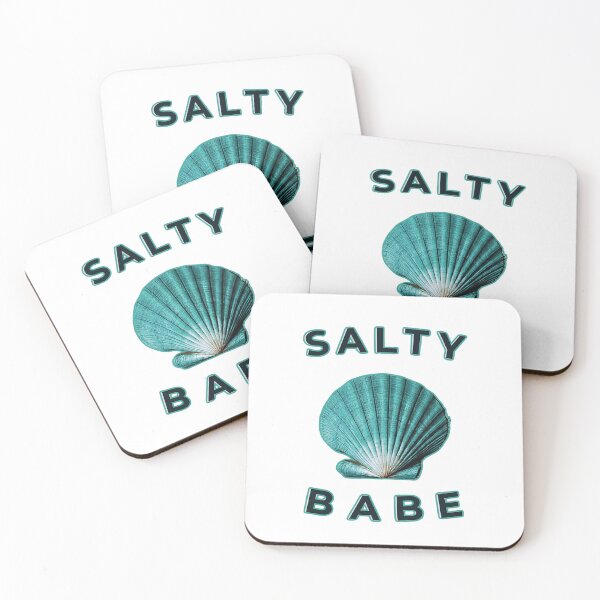 Item preview, Salty Babe - Teal Seashell designed and sold by FitEnvy.