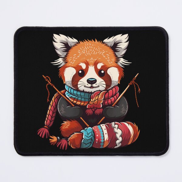 Item preview, Knitting grandma Red Panda designed and sold by Heneket.