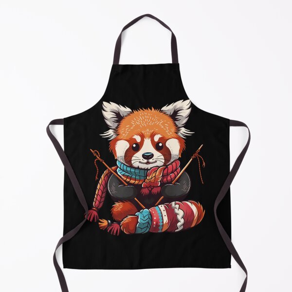 Item preview, Knitting grandma Red Panda designed and sold by Heneket.
