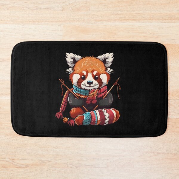 Item preview, Knitting grandma Red Panda designed and sold by Heneket.