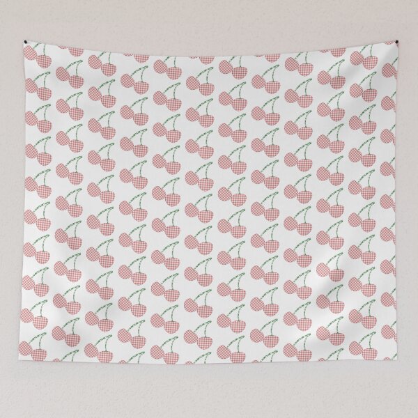 Item preview, Gingham cherries designed and sold by SJAPhoto.