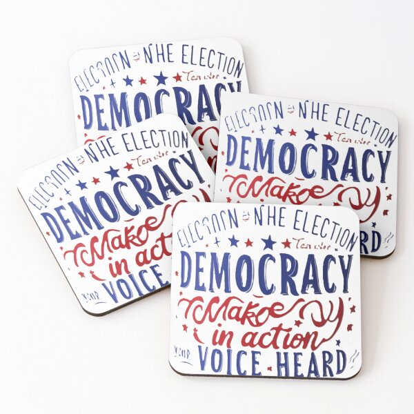 Item preview, “Engage in the Democratic Process: Make Your Voice Heard” designed and sold by merve02shop.