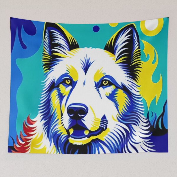 Item preview, dog, white, animal, domestic, friend designed and sold by DonnaBlankaArt.