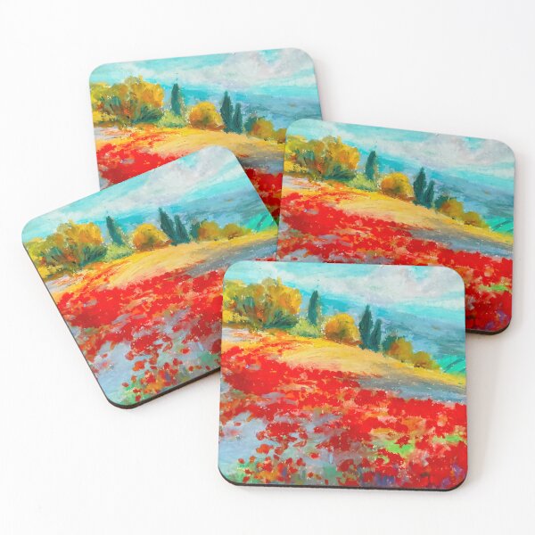 Item preview, Tuscany Poppy Field designed and sold by meowdynasty.