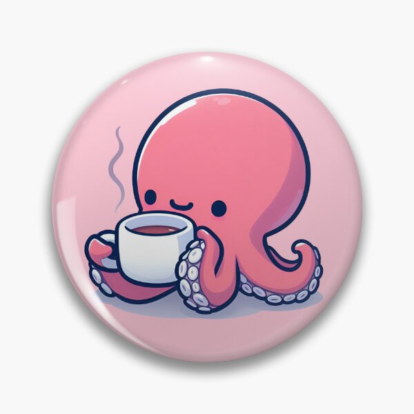 Item preview, Octopus drinking coffee designed and sold by maurirocha.