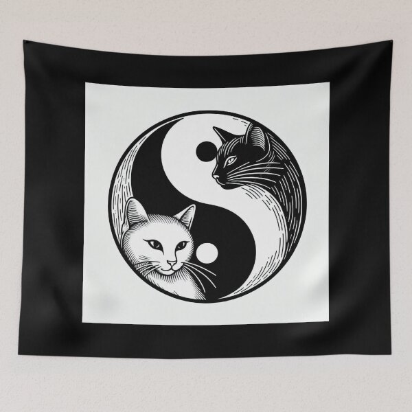 Item preview, Cat Yin Yang 2 designed and sold by Sybille-Yates.