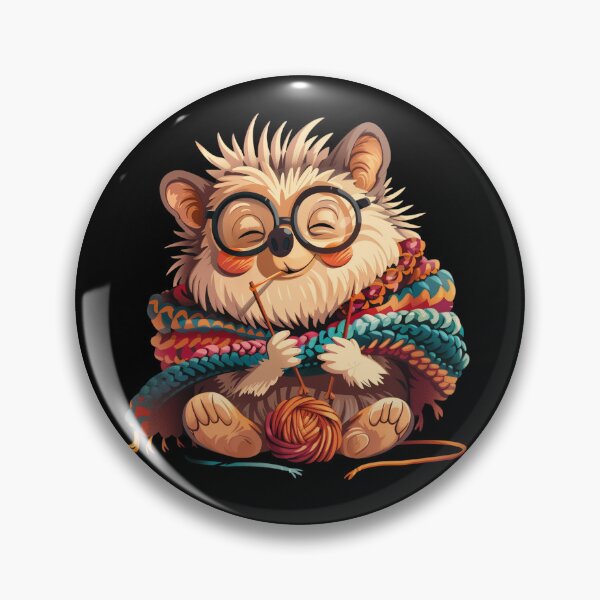 Item preview, Knitting grandma Hedgehog designed and sold by Heneket.
