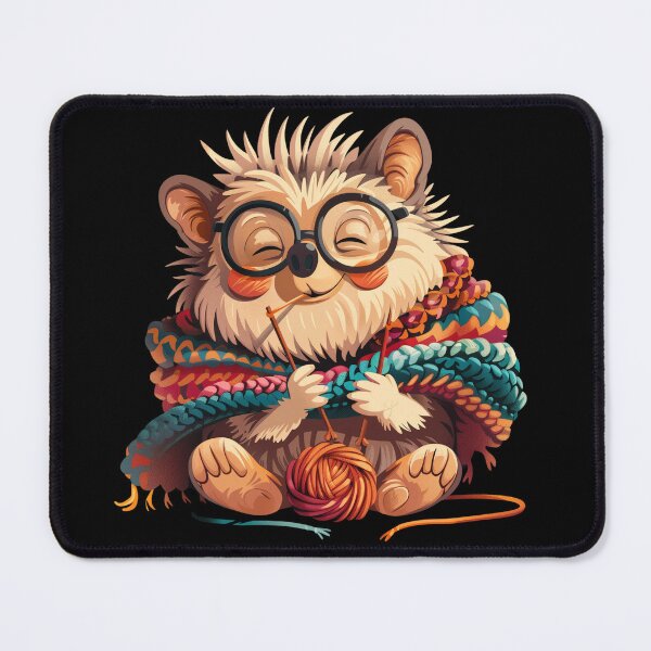 Item preview, Knitting grandma Hedgehog designed and sold by Heneket.