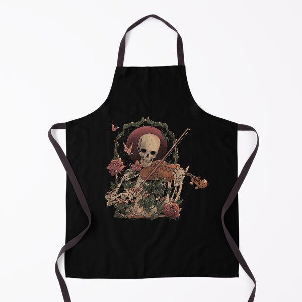 Item preview, Death Song - Dark Skeleton Skull Music Violin Flowers Gift designed and sold by EduEly.