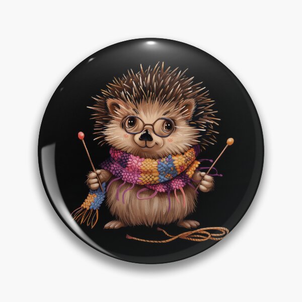 Item preview, Knitting Hedgehog grandma designed and sold by Heneket.
