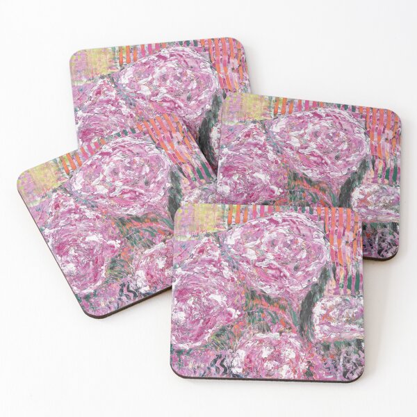 Item preview, Abstract peonies designed and sold by Jenniferhjones.