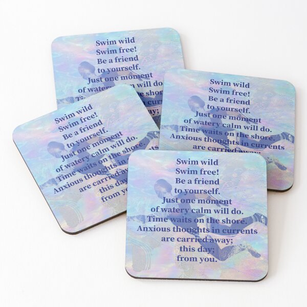 Item preview, Wild Swimming Poem by Jenny Meehan  designed and sold by Jenny Meehan Art Prints and Patterns  .