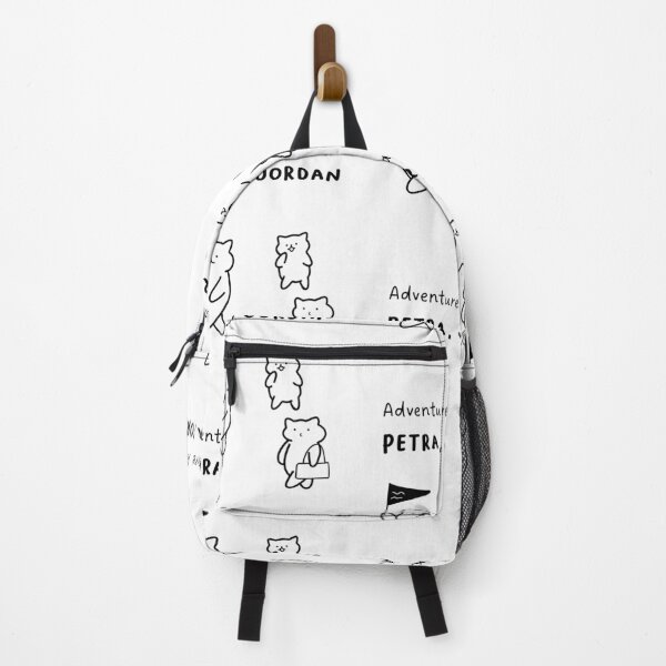 Item preview, Adventure Awaits in Petra, Jordan | Cute Cat Characters in Minimalist Line Art designed and sold by RM-Journey.