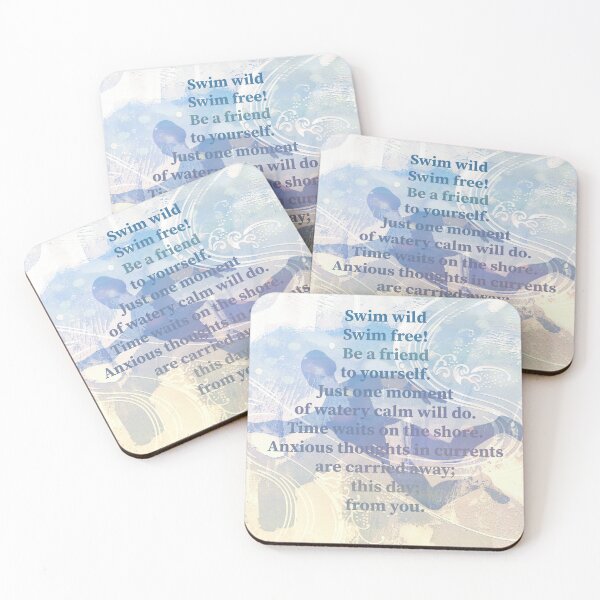 Item preview,  Wild Swim Poem by Jenny Meehan  designed and sold by Jenny Meehan Art Prints and Patterns  .