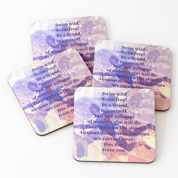 Item preview, Open Water Swim Poem by Jenny Meehan  designed and sold by Jenny Meehan Art Prints and Patterns  .