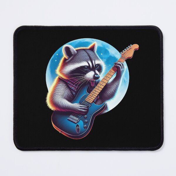 Item preview, Raccoon playing guitar designed and sold by CarlAlpine.
