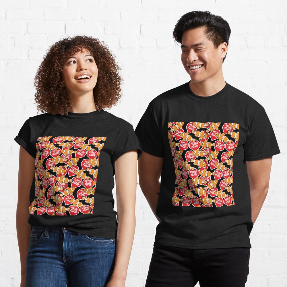 #StopAdani, not Nemo! Black background Classic T-Shirt