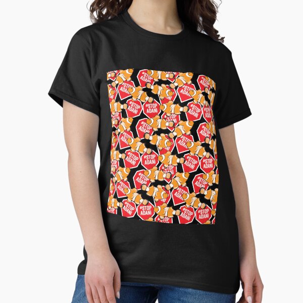 #StopAdani, not Nemo! Black background Classic T-Shirt