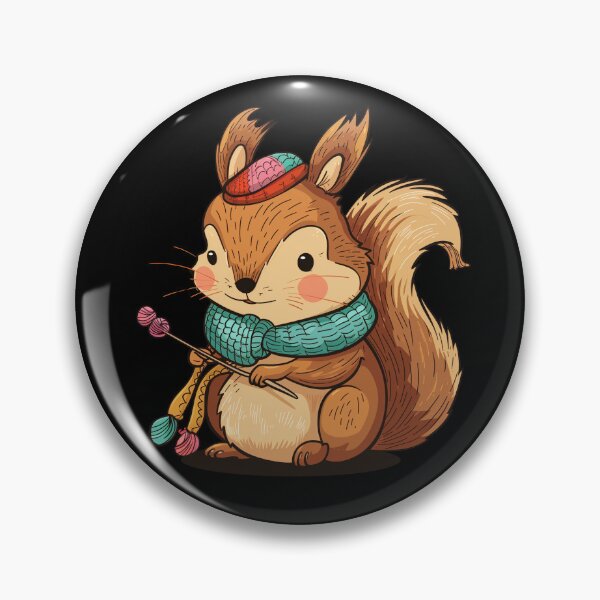 Item preview, Knitting squirrel designed and sold by Heneket.