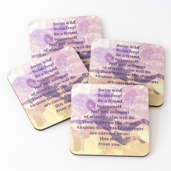 Item preview, Open Water Swimming Poem by Jenny Meehan  designed and sold by Jenny Meehan Art Prints and Patterns  .