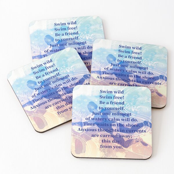 Item preview,  Swimming Poem by Jenny Meehan  designed and sold by Jenny Meehan Art Prints and Patterns  .