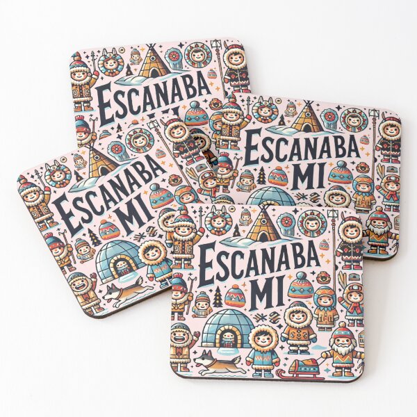 Item preview, Escanaba Michigan Upper Peninsula Eskimo Sticker designed and sold by bzdeb.