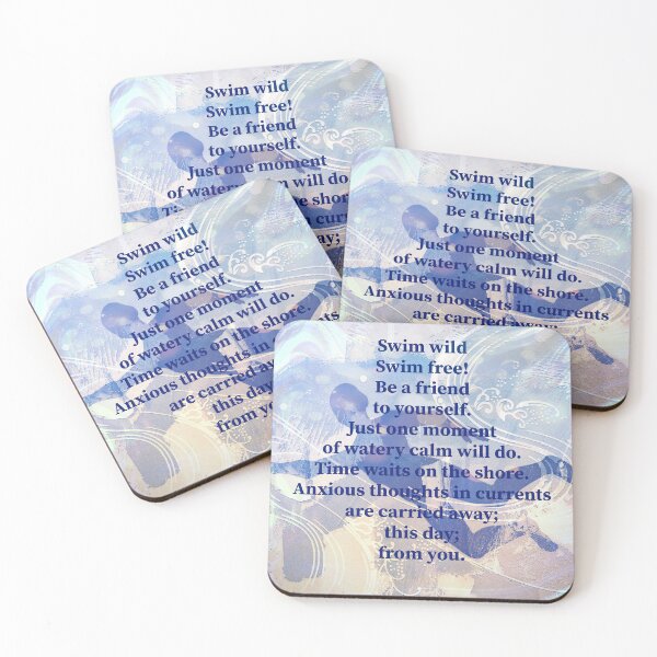 Item preview, Sea Swimming Poem by Jenny Meehan  designed and sold by Jenny Meehan Art Prints and Patterns  .