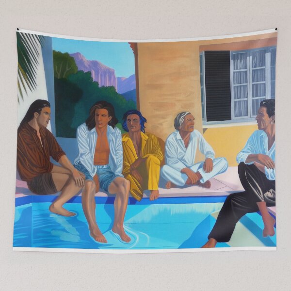 Item preview, friends by the pool designed and sold by PricklyPeanut.