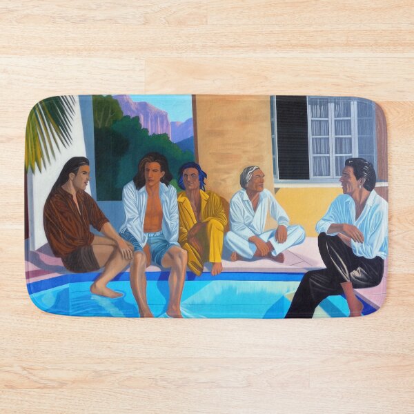 Item preview, friends by the pool designed and sold by PricklyPeanut.