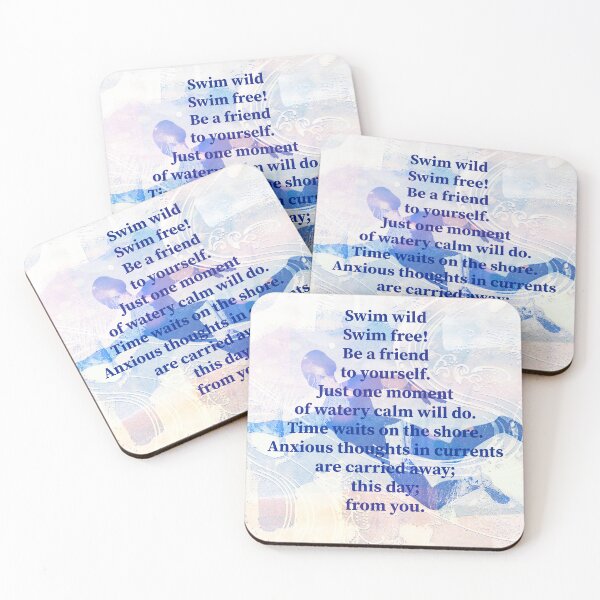 Item preview, Swimmers Poem by Jenny Meehan  designed and sold by Jenny Meehan Art Prints and Patterns  .