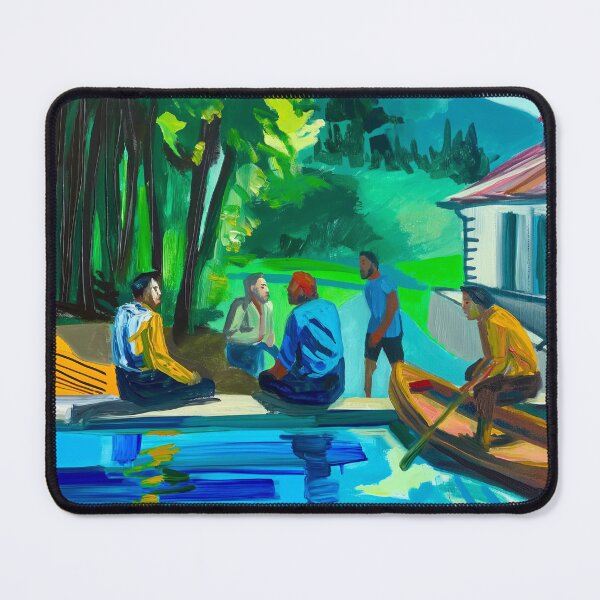 Item preview, friends by the pool designed and sold by PricklyPeanut.