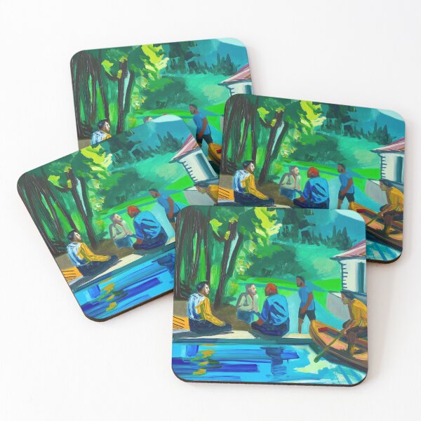 Item preview, friends by the pool designed and sold by PricklyPeanut.
