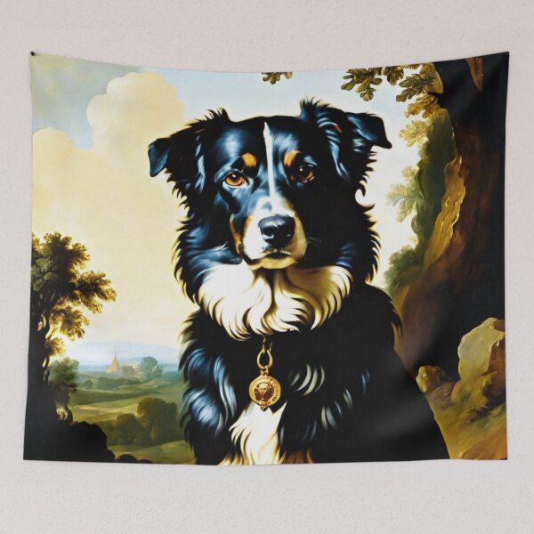 Item preview, dog, black, animal, domestic, friend designed and sold by DonnaBlankaArt.