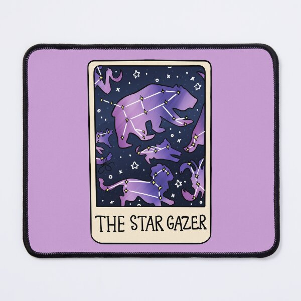 Item preview, The Star Gazer Tarot Card High Quality Art Witchy Witch Moon Full Water Blue Astrology Constellations designed and sold by familiarsadie.