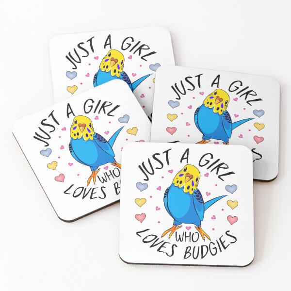 Item preview, Just a Girl Who Loves Budgies , Blue Budgie designed and sold by MoSaid.