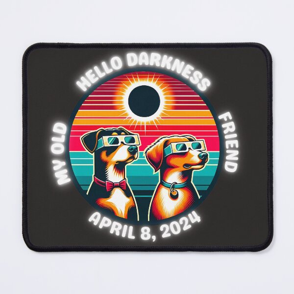 Item preview, Dogs watching eclipse funny, cute and retro vintage designed and sold by PixelPizzazz.