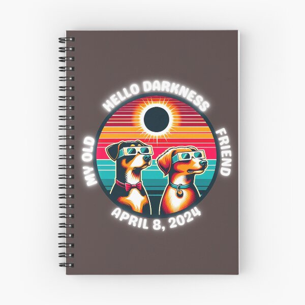 Item preview, Dogs watching eclipse funny, cute and retro vintage designed and sold by PixelPizzazz.