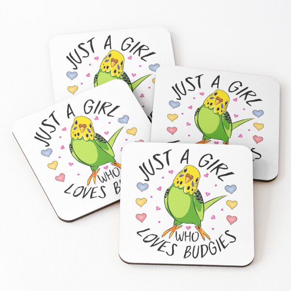 Item preview, Just a Girl Who Loves Budgies , Green Budgie designed and sold by MoSaid.