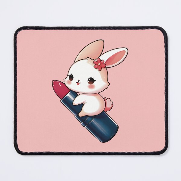Item preview, Sweet Bunny Wrapped in Lipstick Design - Cute and Charming on All Products designed and sold by MMGdigi.
